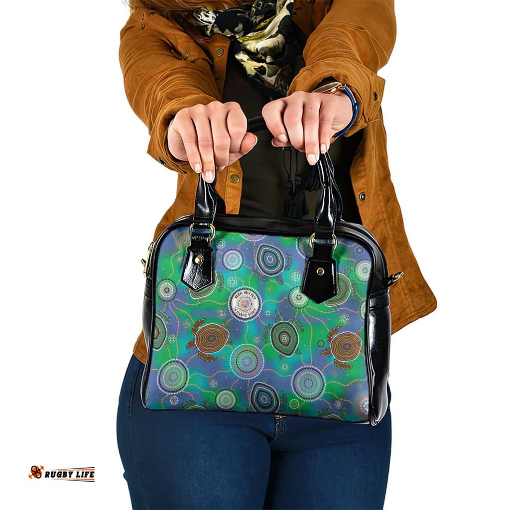 NAIDOC 50 Years of Deadly Shoulder Handbag Sea Turtle Aboriginal Dot Art LT19