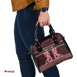 Kia Ora New Zealand Shoulder Handbag Maori Language Week Whero Taniko Motif LT14
