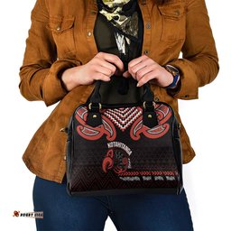 Maori Waitangi Shoulder Handbag Kotahitanga Poutama Mix Whakairo LT7