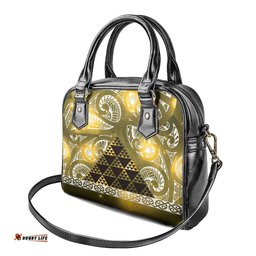 Matariki New Zealand Shoulder Handbag NZ Niho Taniwha Maori New Year Yellow Galaxy LT14