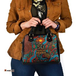 NAIDOC Week 26 Shoulder Handbag 50 Years of Deadly Aboriginal Motif LT03