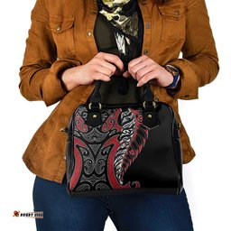 Koru Fern New Zealand Shoulder Handbag Maori Tribal Pattern LT9