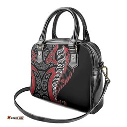 Koru Fern New Zealand Shoulder Handbag Maori Tribal Pattern LT9