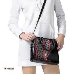 Koru Fern New Zealand Shoulder Handbag Maori Tribal Pattern LT9