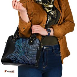 New Zealand Hammerhead Shark Shoulder Handbag Maori Haehae Mangopare Galaxy LT14