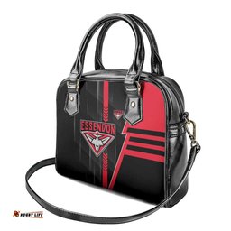 Essendon Bombers Shoulder Handbag Modern Geometric Sports Graphic Style TS04