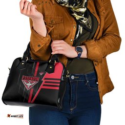 Essendon Bombers Shoulder Handbag Modern Geometric Sports Graphic Style TS04