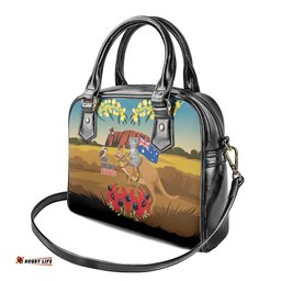 26 January One Proud Aussie Shoulder Handbag Kangaroo and Koala Happy Australia Day LT9