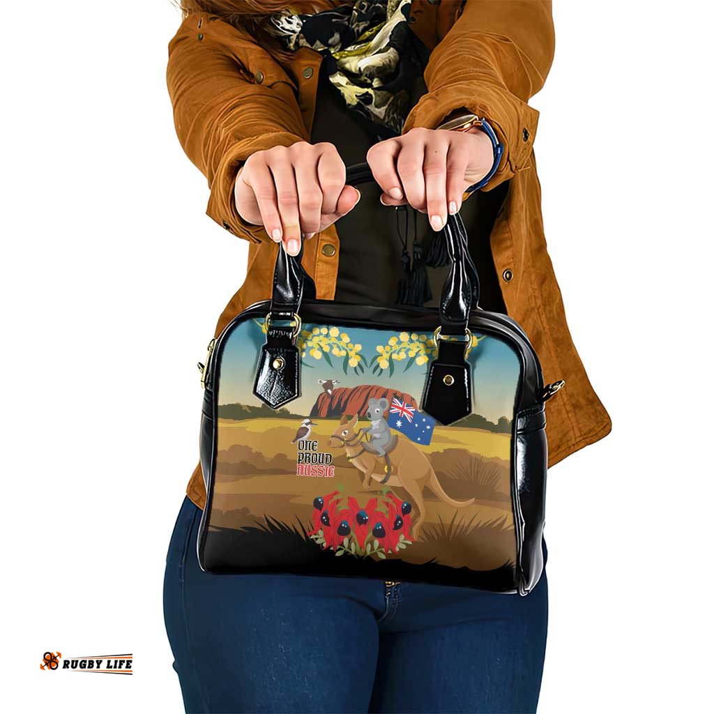26 January One Proud Aussie Shoulder Handbag Kangaroo and Koala Happy Australia Day LT9
