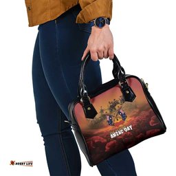 ANZAC Day Lest We Forget Shoulder Handbag Australian Veterans Remembrance Tribute LT18