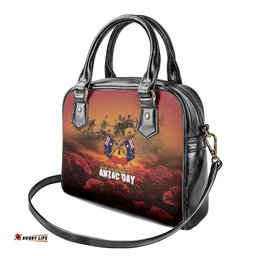 ANZAC Day Lest We Forget Shoulder Handbag Australian Veterans Remembrance Tribute LT18