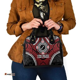 Aotearoa Proud To Be Maori Shoulder Handbag New Zealand Fight Together LT9
