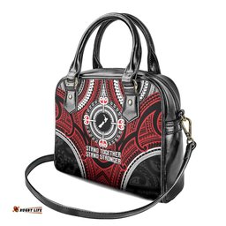 Aotearoa Proud To Be Maori Shoulder Handbag New Zealand Fight Together LT9