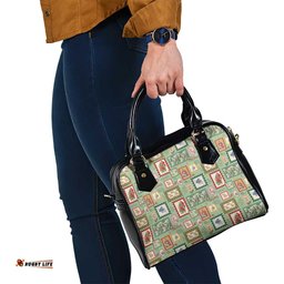 Aussie Birds Christmas La La Land Shoulder Handbag Green Vintage Stamp Edition LT9