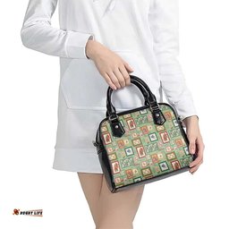 Aussie Birds Christmas La La Land Shoulder Handbag Green Vintage Stamp Edition LT9