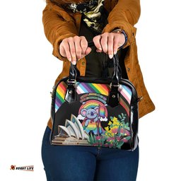 Aussia Pride Month Rainbow Koala Shoulder Handbag LT9