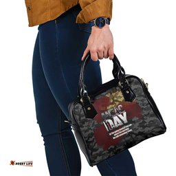 Australia ANZAC Day Shoulder Handbag We Will Remember Them Poppy Camouflage LT14