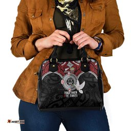 Aotearoa and Tonga Mo Te Tiriti Shoulder Handbag New Zealand Honour The Treaty Ake!Ake!Ake! LT9