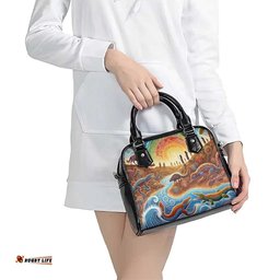 Aboriginal Dreamtime Animals Stories Shoulder Handbag LT9