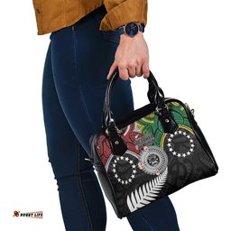 Aotearoa and Cook Islands Mo Te Tiriti Shoulder Handbag New Zealand Honour The Treaty Ake!Ake!Ake! LT9
