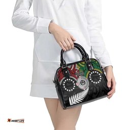 Aotearoa and Cook Islands Mo Te Tiriti Shoulder Handbag New Zealand Honour The Treaty Ake!Ake!Ake! LT9