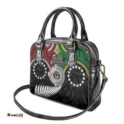 Aotearoa and Cook Islands Mo Te Tiriti Shoulder Handbag New Zealand Honour The Treaty Ake!Ake!Ake! LT9