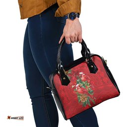 Aussie Red Cardinal Shoulder Handbag Aboriginal Inspired Christmas LT9