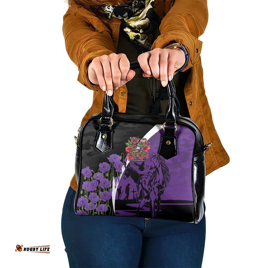 Australia ANZAC Day Shoulder Handbag Animals of War - Lest We Forget LT7