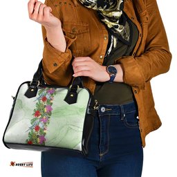 Aussie Budgies Blue And Green Tropical Birds Shoulder Handbag LT9