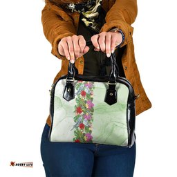 Aussie Budgies Blue And Green Tropical Birds Shoulder Handbag LT9