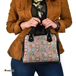 Aussie Birds Christmas La La Land Shoulder Handbag Pink Vintage Stamp Edition LT9