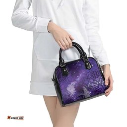 Aotearoa Taniko Matariki Shoulder Handbag Cosmic Violet LT7