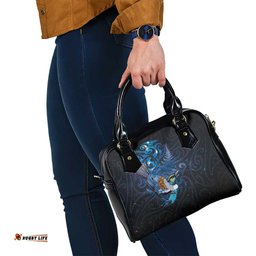 Aotearoa Matariki Shoulder Handbag Maori Tribal with Silver Fern and Tui Bird Galaxy Style LT03