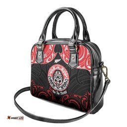 Aotearoa Toitu Te Tiriti Shoulder Handbag Haka Tiki Honour The Treaty LT14