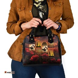 ANZAC Day Film Reel Lest We Forget Shoulder Handbag Australia NZ Memorial LT9