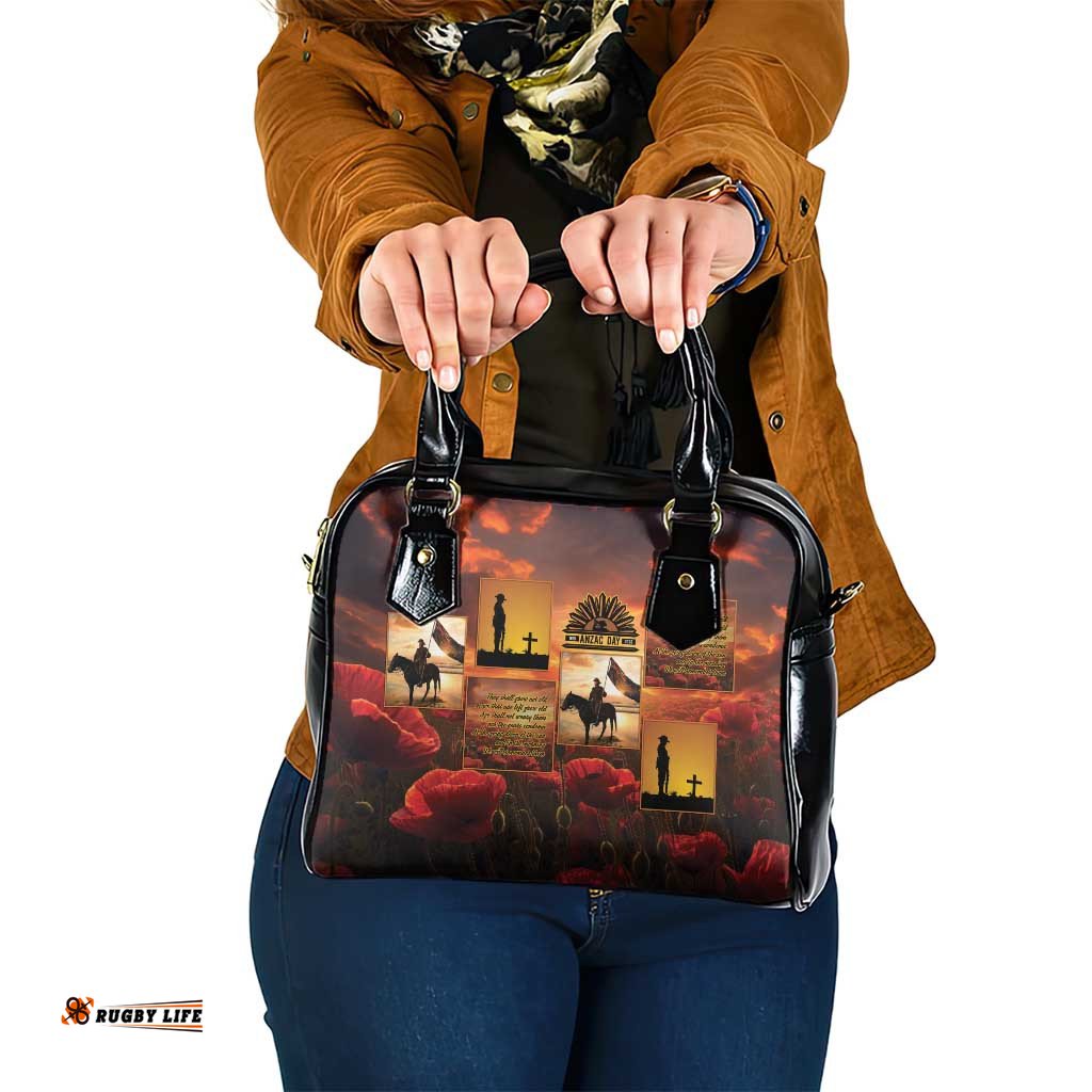 ANZAC Day Film Reel Lest We Forget Shoulder Handbag Australia NZ Memorial LT9