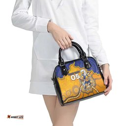 Custom Eagles Football Shoulder Handbag Aboriginal Dot Art Pattern DT05