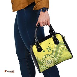 Custom Cricket Aussie Pride Shoulder Handbag Aboriginal Dot Art Cricket LT9