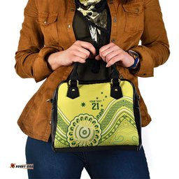Custom Cricket Aussie Pride Shoulder Handbag Aboriginal Dot Art Cricket LT9