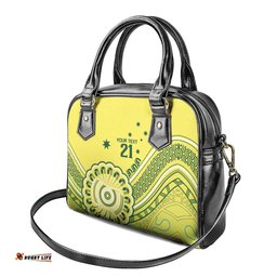 Custom Cricket Aussie Pride Shoulder Handbag Aboriginal Dot Art Cricket LT9
