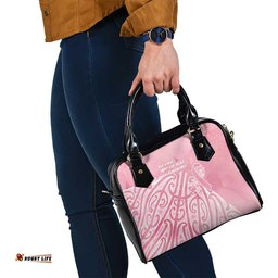 Breast Cancer Awareness Maori Shoulder Handbag Kia Kaha Kia Maia Kia Manawanui LT7