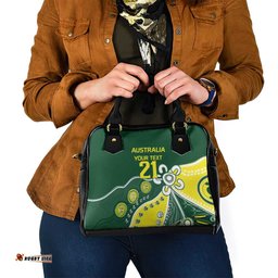 Custom Cricket Aussie Pride Shoulder Handbag Indigenous Inspired LT9