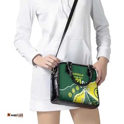 Custom Cricket Aussie Pride Shoulder Handbag Indigenous Inspired LT9