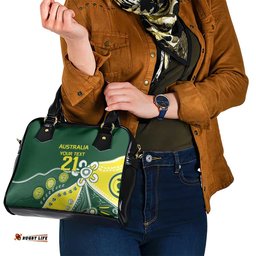 Custom Cricket Aussie Pride Shoulder Handbag Indigenous Inspired LT9