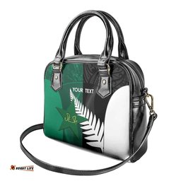 Custom New Zealand And Pakistan Cricket Shoulder Handbag 2025 Black Cap Shaheens Together LT14