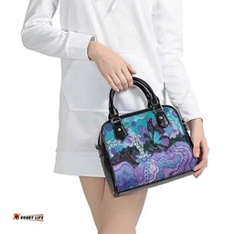 Australia Indigenous Teal Purple Contemporary Aboriginal Art Shoulder Handbag Hope Is Real LT7