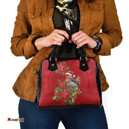 Australian Scarlet Robin Shoulder Handbag Aboriginal Inspired Christmas LT9