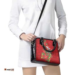 Australian Scarlet Robin Shoulder Handbag Aboriginal Inspired Christmas LT9