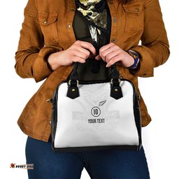 Custom New Zealand Football Shoulder Handbag The Whites-Sporty T90 Style LT03