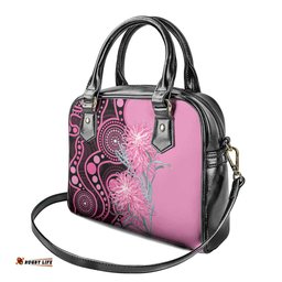 Australia Grevillea Shoulder Handbag Aussie Native Spider Flower Indigenous Art LT14